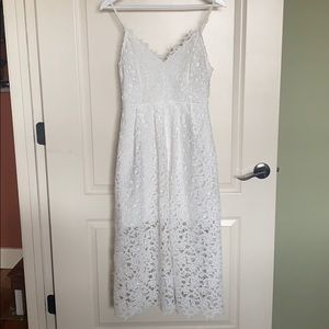 White lace Astr the Label dress